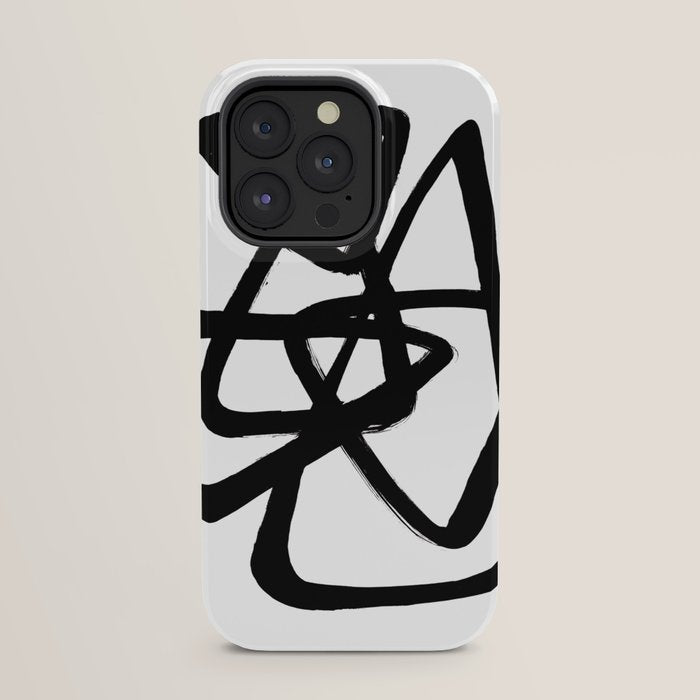 A Family Of Five White Background iPhone Case