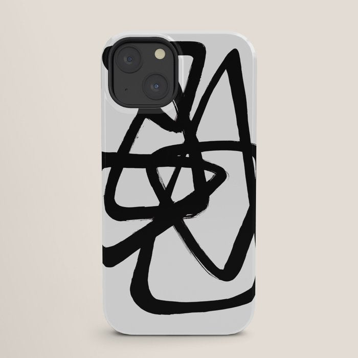 A Family Of Five White Background iPhone Case
