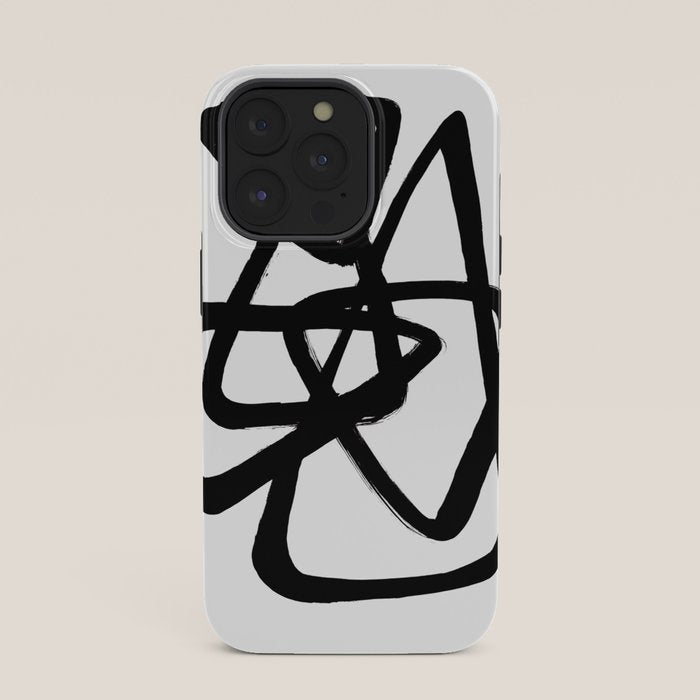 A Family Of Five White Background iPhone Case