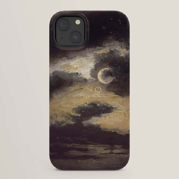 "Clouds in Moonlight" by Knud Baade, 1843 iPhone Case