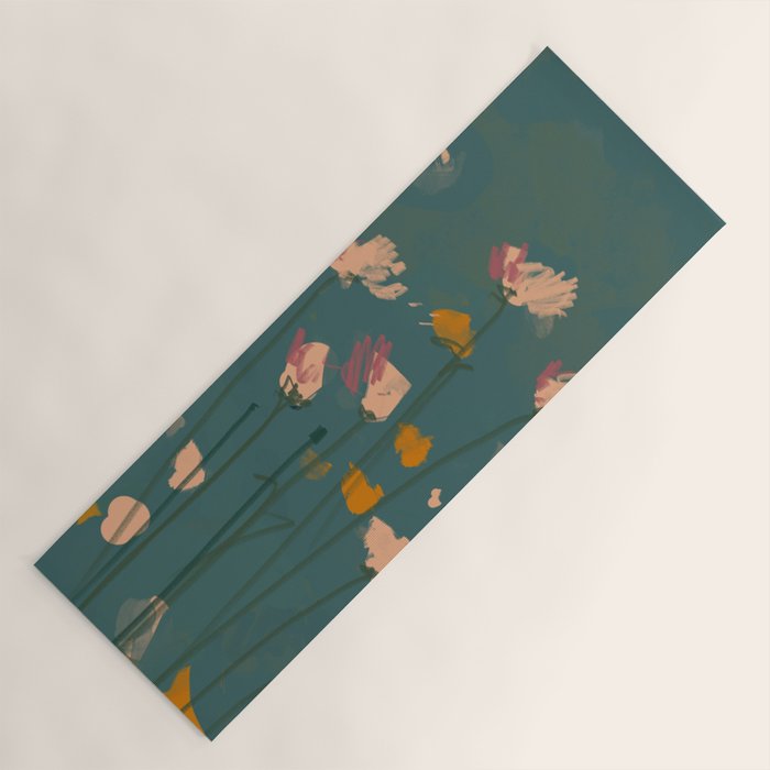 A Field Of Flowers Bloom Yoga Mat