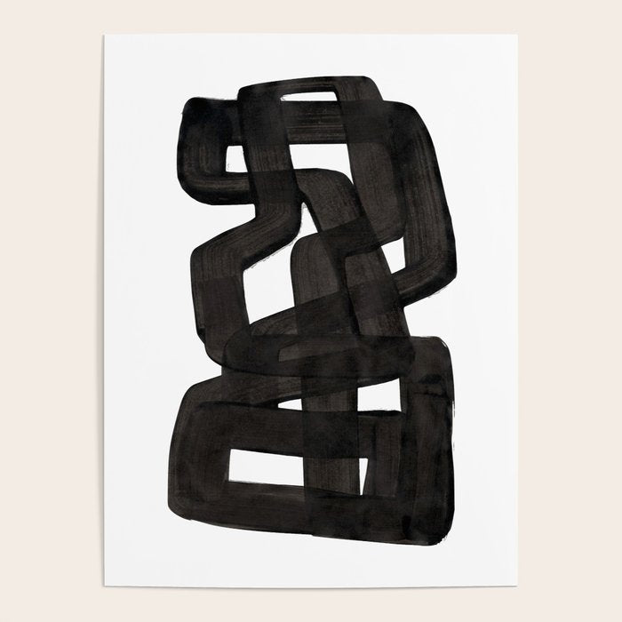 Boulder' Mid Century Modern Fun Abstract Shapes  Poster