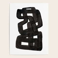 Boulder' Mid Century Modern Fun Abstract Shapes  Poster