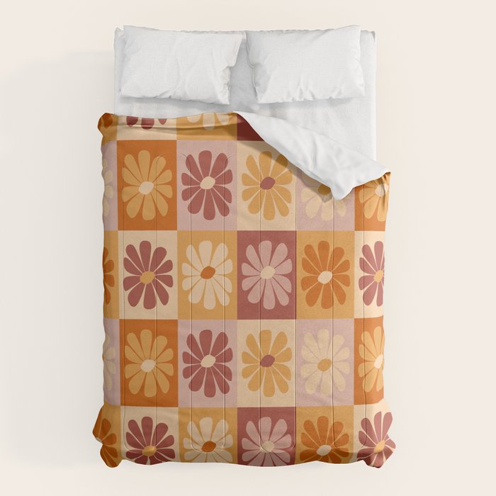 70's Daisy Bloom  Comforter