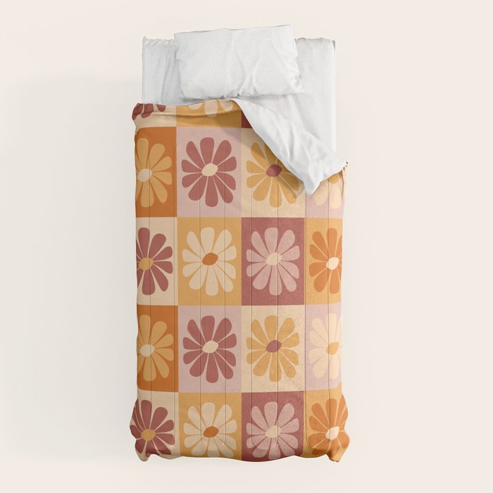 70's Daisy Bloom  Comforter