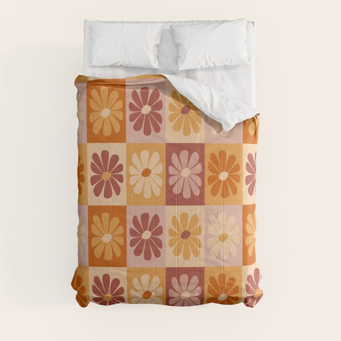 70's Daisy Bloom  Comforter
