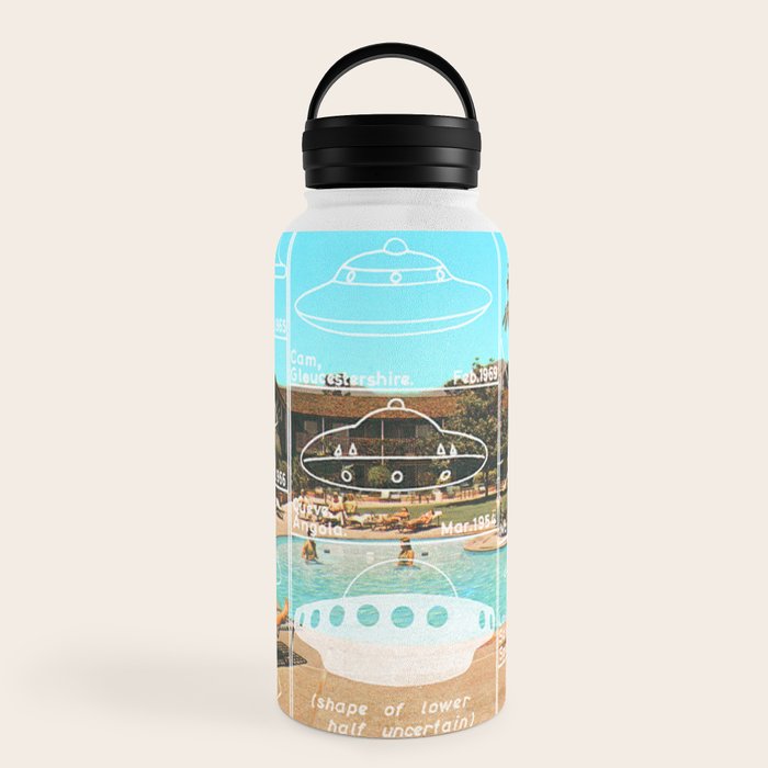 60s UFO sightings Water Bottle