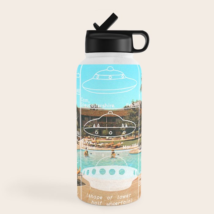 60s UFO sightings Water Bottle