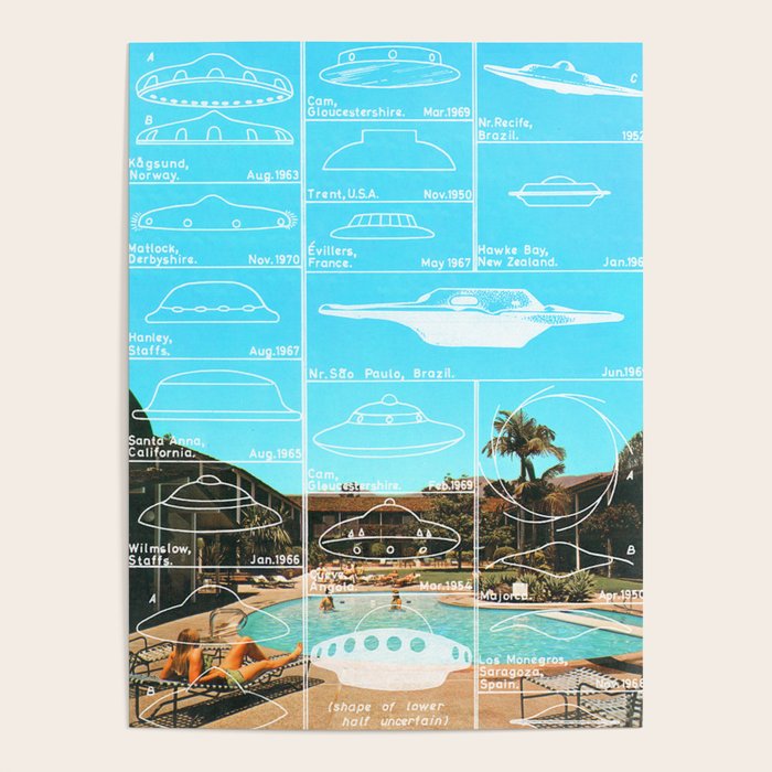 60s UFO sightings Poster