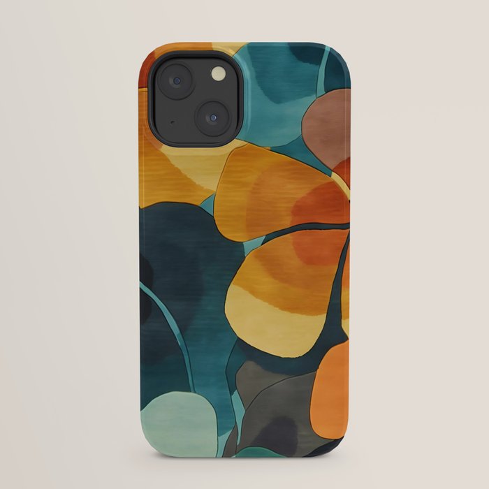 A Floral Palette of Colorful Petals iPhone Case