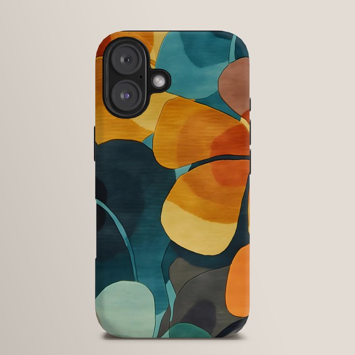 A Floral Palette of Colorful Petals iPhone Case