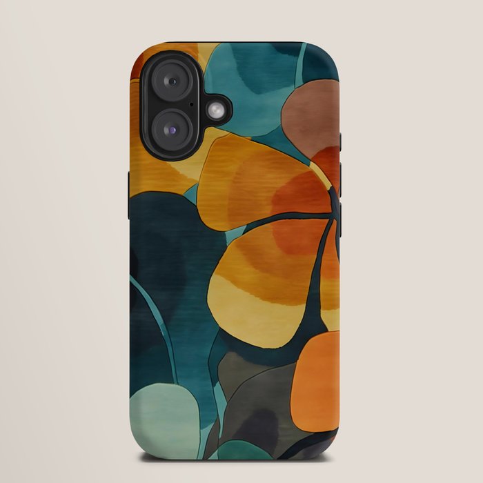 A Floral Palette of Colorful Petals iPhone Case