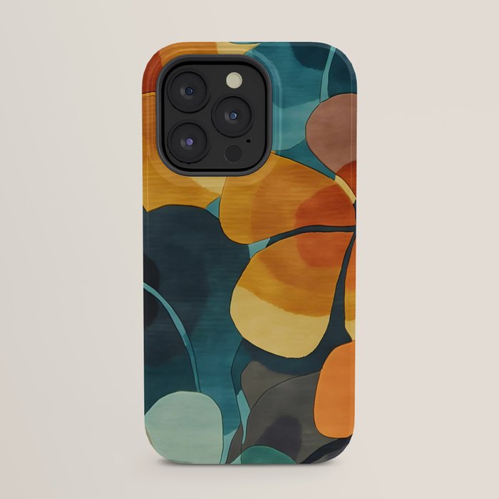 A Floral Palette of Colorful Petals iPhone Case