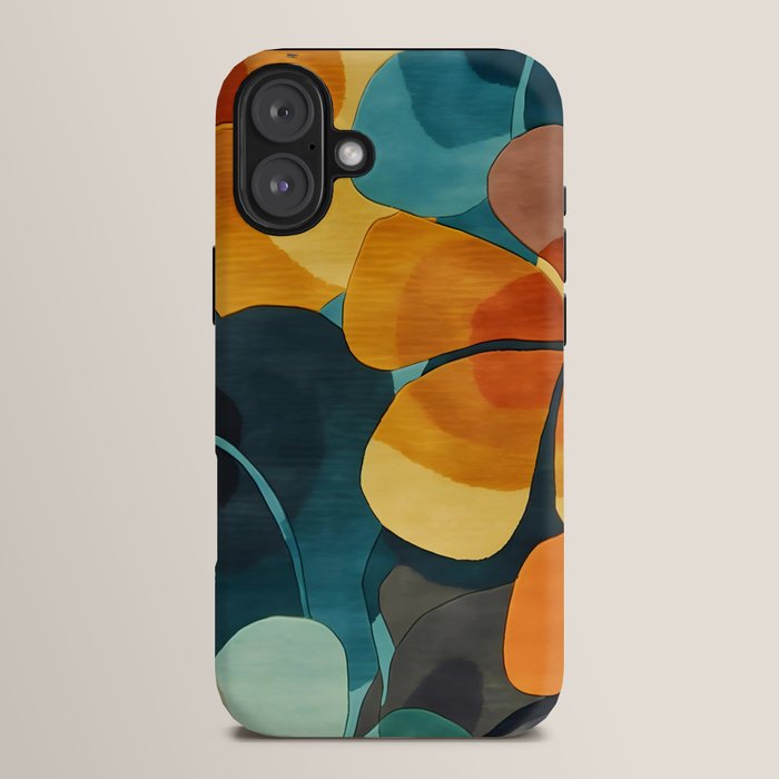 A Floral Palette of Colorful Petals iPhone Case