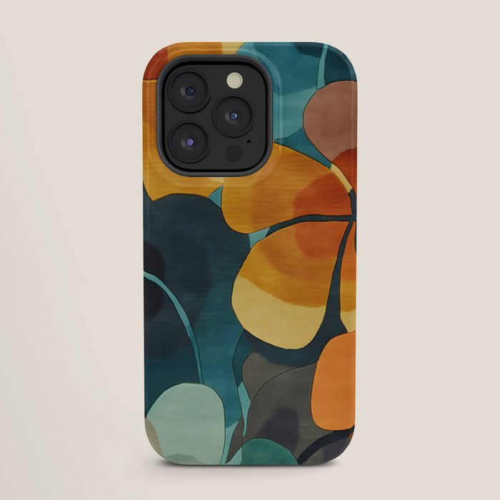 A Floral Palette of Colorful Petals iPhone Case