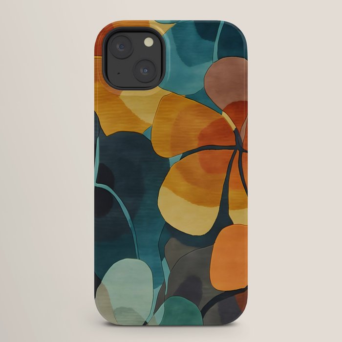 A Floral Palette of Colorful Petals iPhone Case