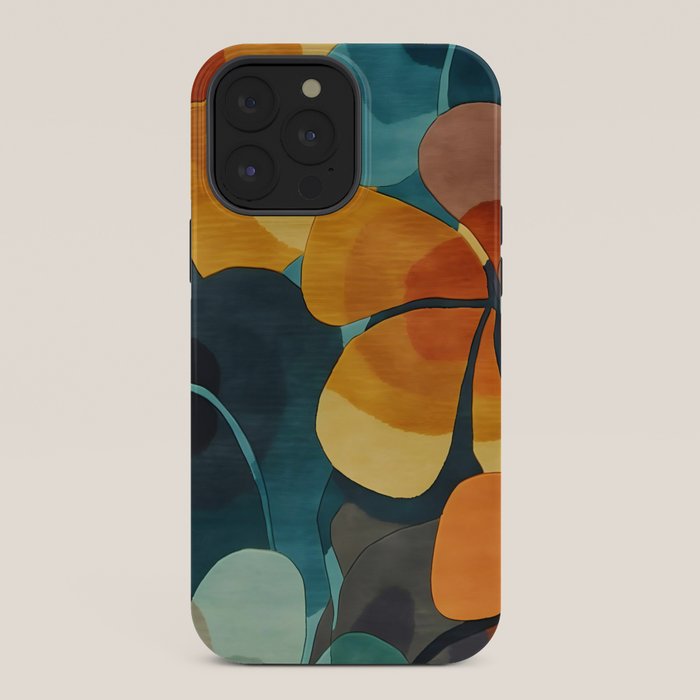 A Floral Palette of Colorful Petals iPhone Case