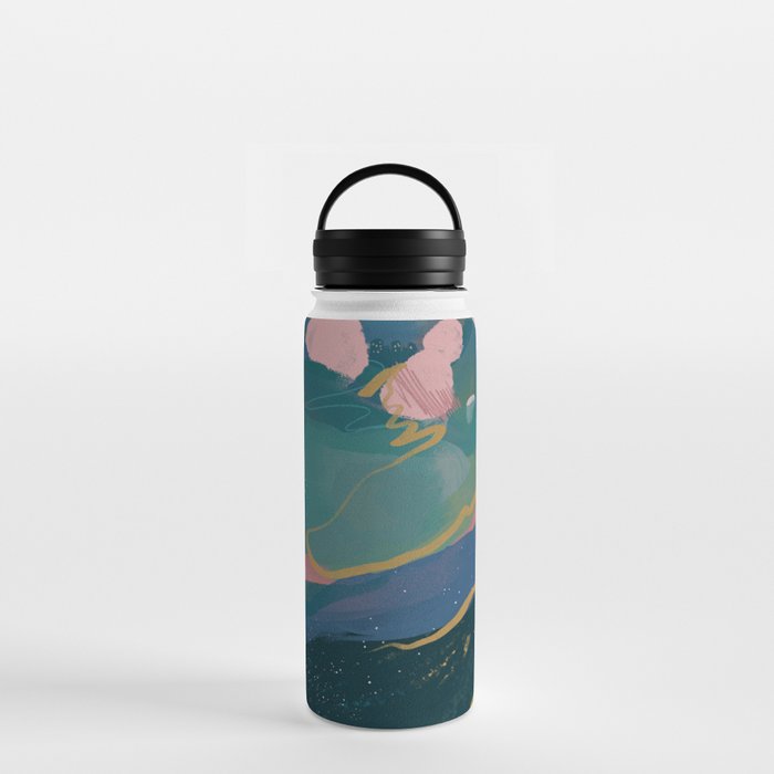 "You Are Worthy" Midnight Background Water Bottle