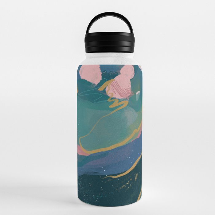 "You Are Worthy" Midnight Background Water Bottle