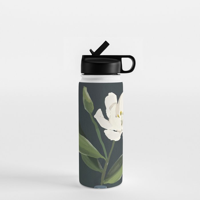 A flower in a vase Water Bottle