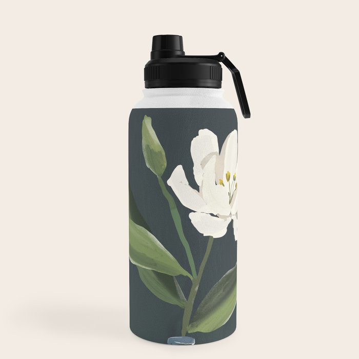 A flower in a vase Water Bottle