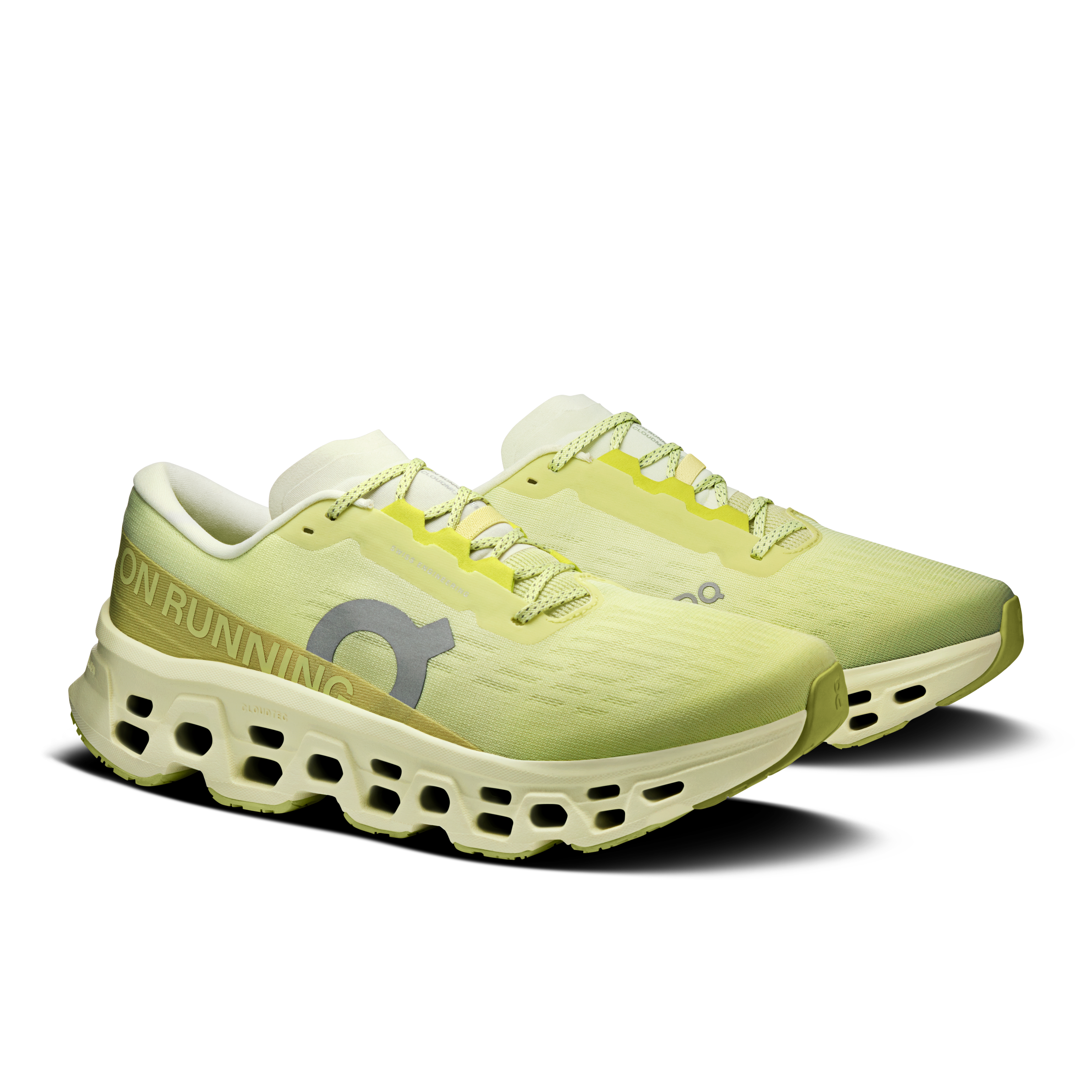 On Running Men's Cloudmonster 3 Shoes - Limelight / Seedling