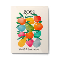 2025 BRIGHT FRUIT MARKET CALENDAR Metal Print