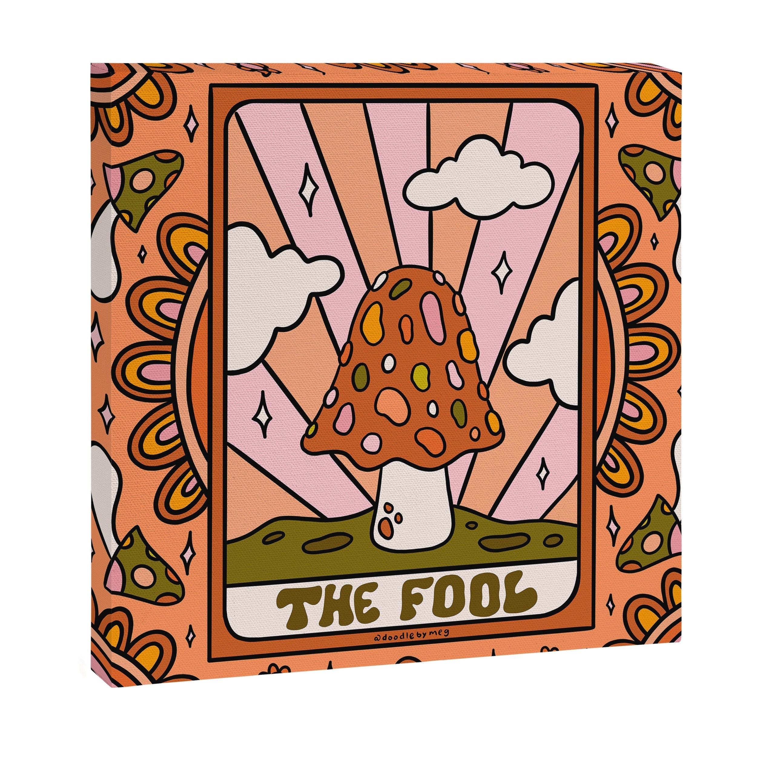 0. The Fool Mushroom Canvas Print