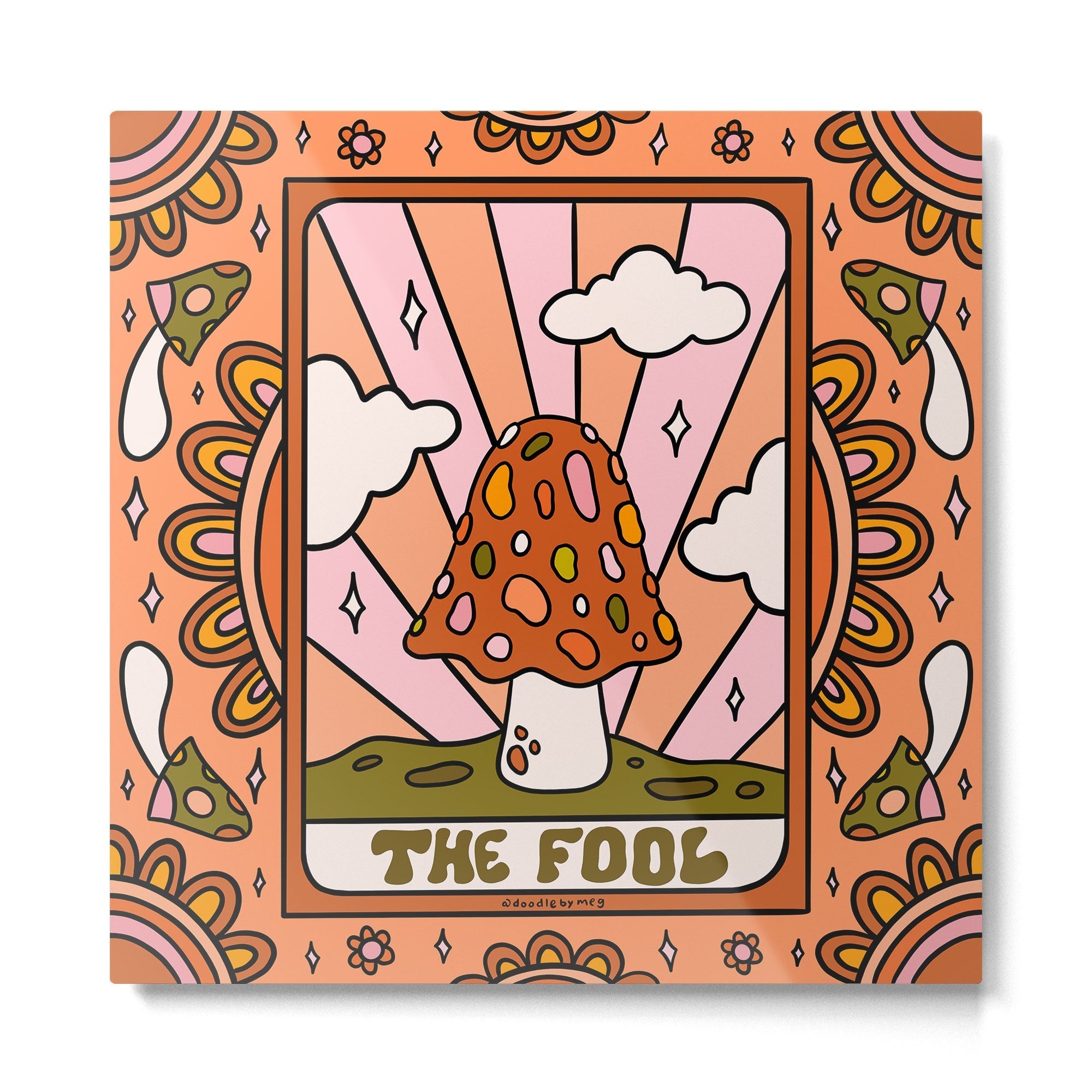 0. The Fool Mushroom Metal Print