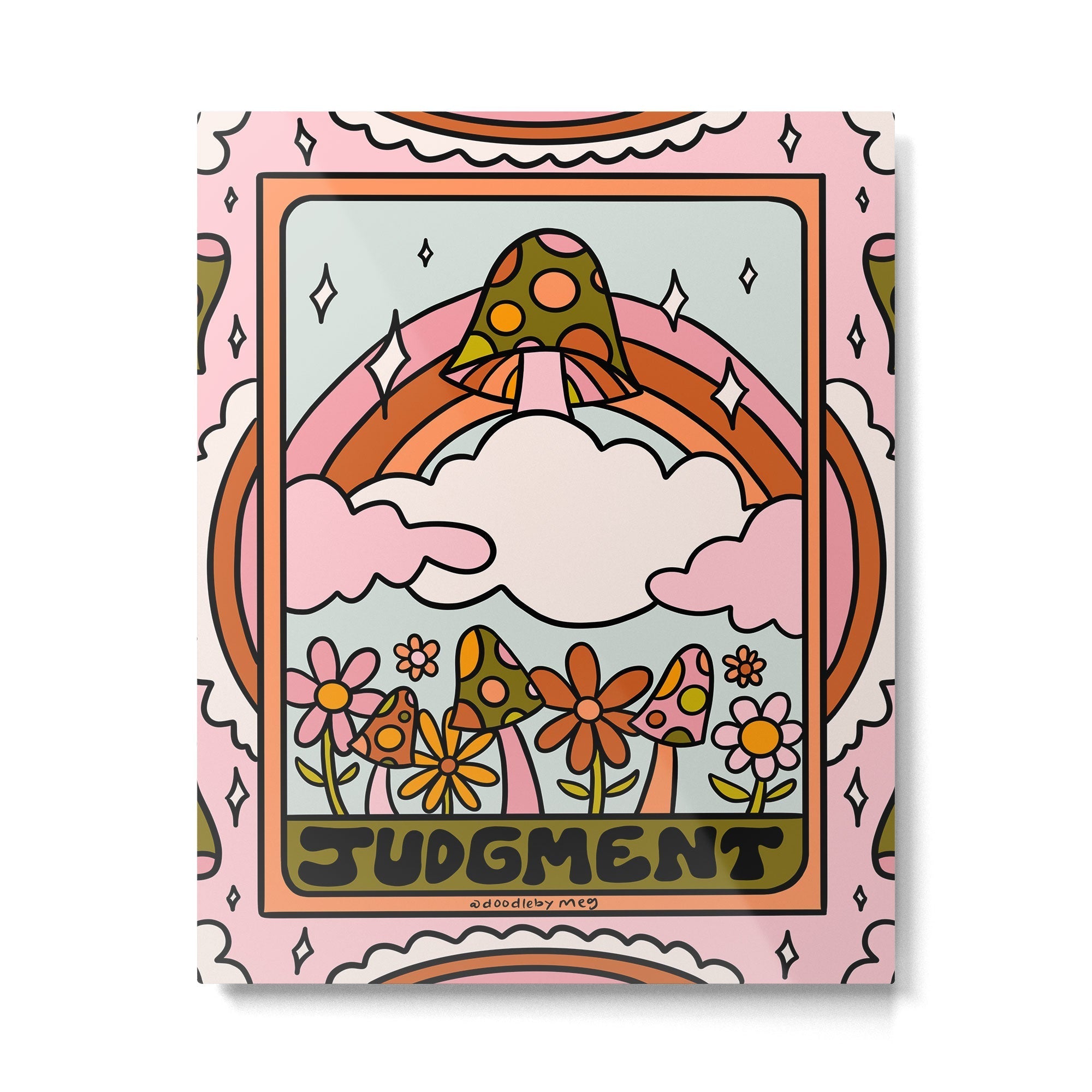 20. Judgment Tarot Mushroom Metal Print