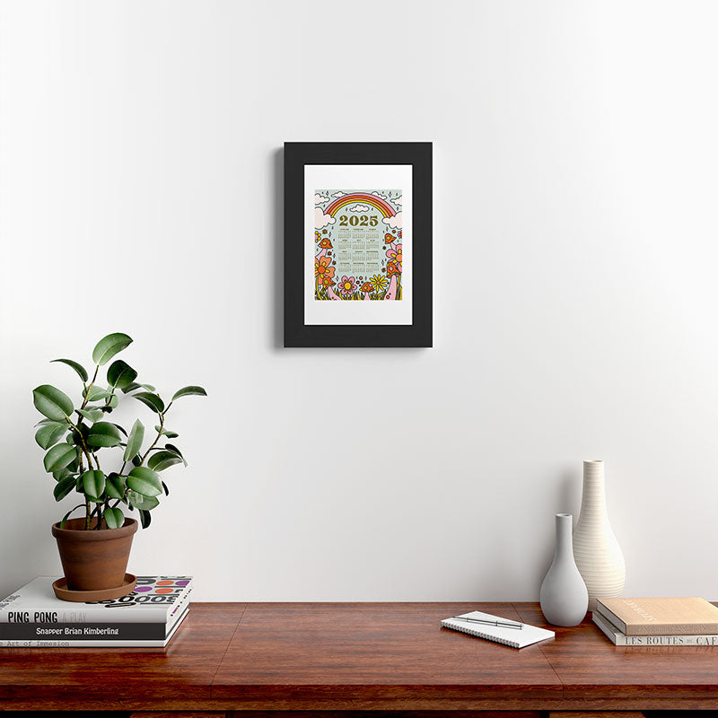 2025 Calendar Framed Art Print
