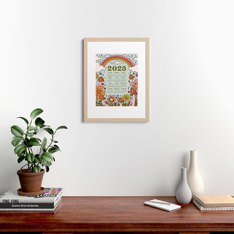 2025 Calendar Framed Art Print