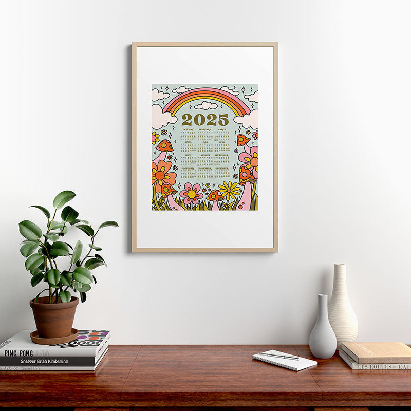 2025 Calendar Framed Art Print