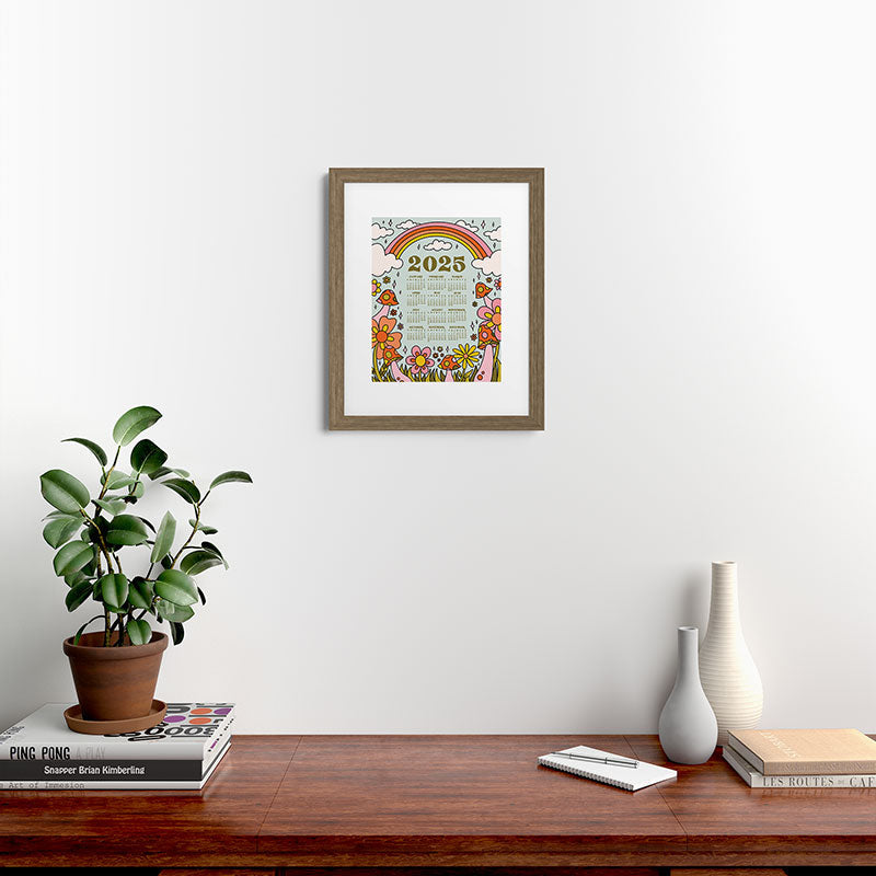 2025 Calendar Framed Art Print