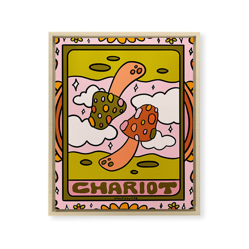 7. Chariot Mushroom Framed Canvas Print