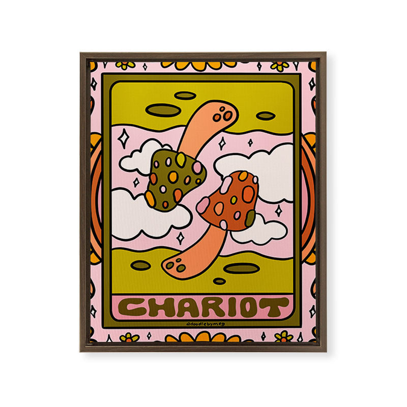 7. Chariot Mushroom Framed Canvas Print