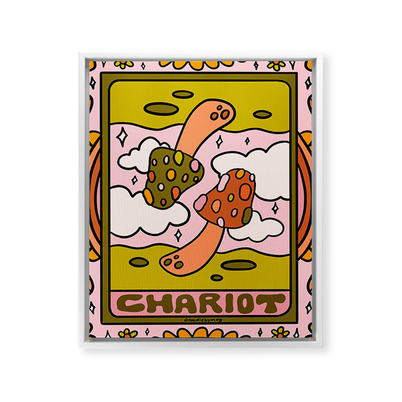 7. Chariot Mushroom Framed Canvas Print