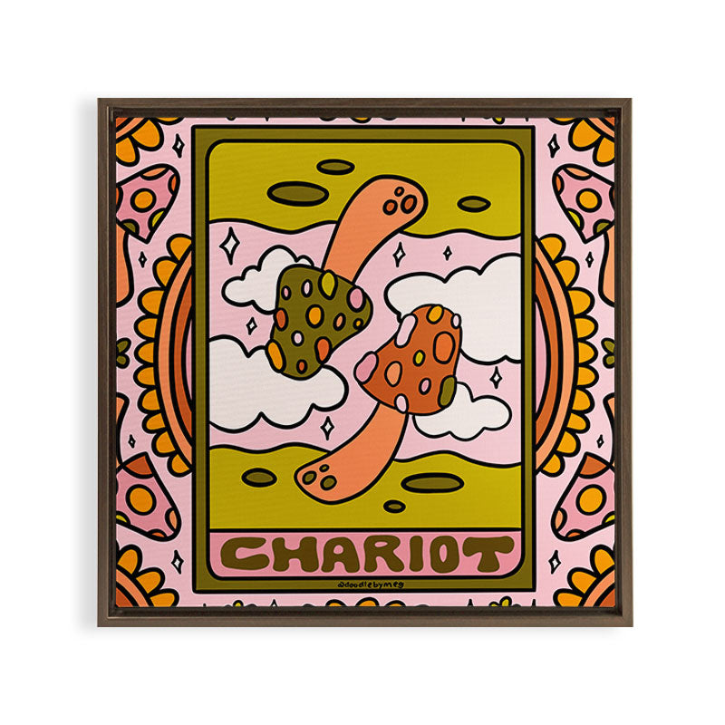 7. Chariot Mushroom Framed Canvas Print