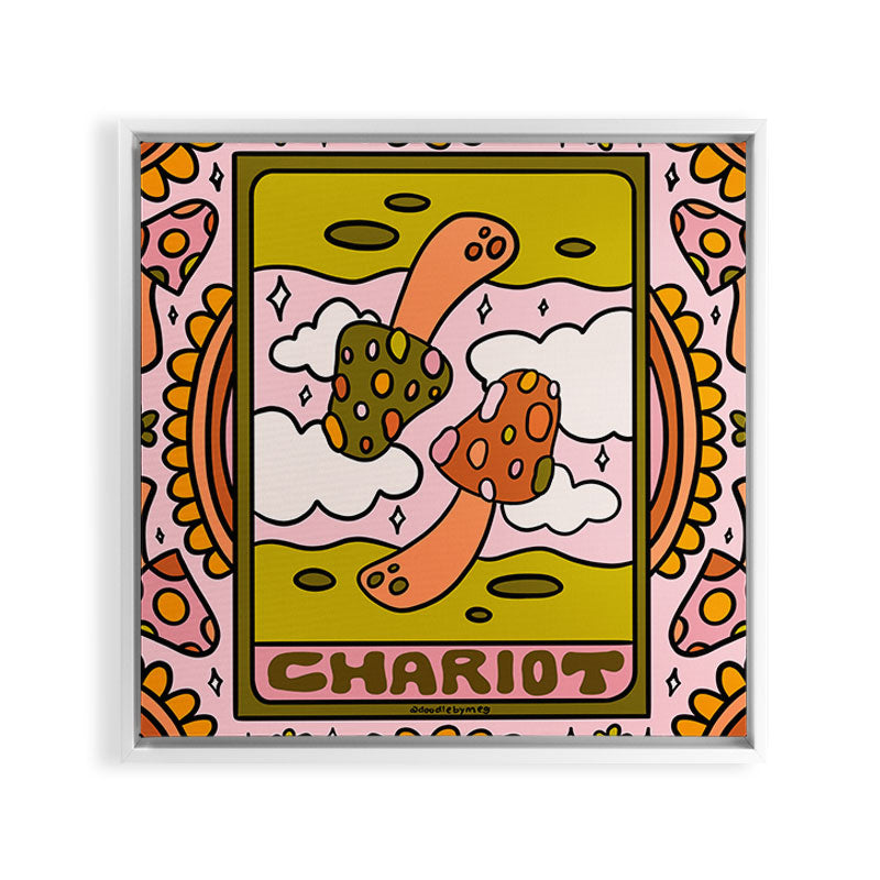 7. Chariot Mushroom Framed Canvas Print