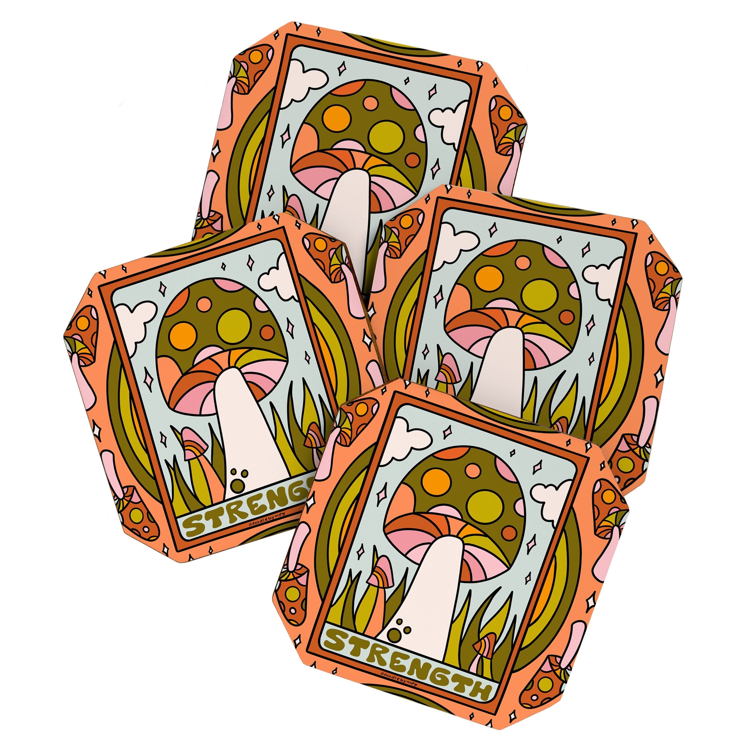 8. Strength Mushroom Coaster