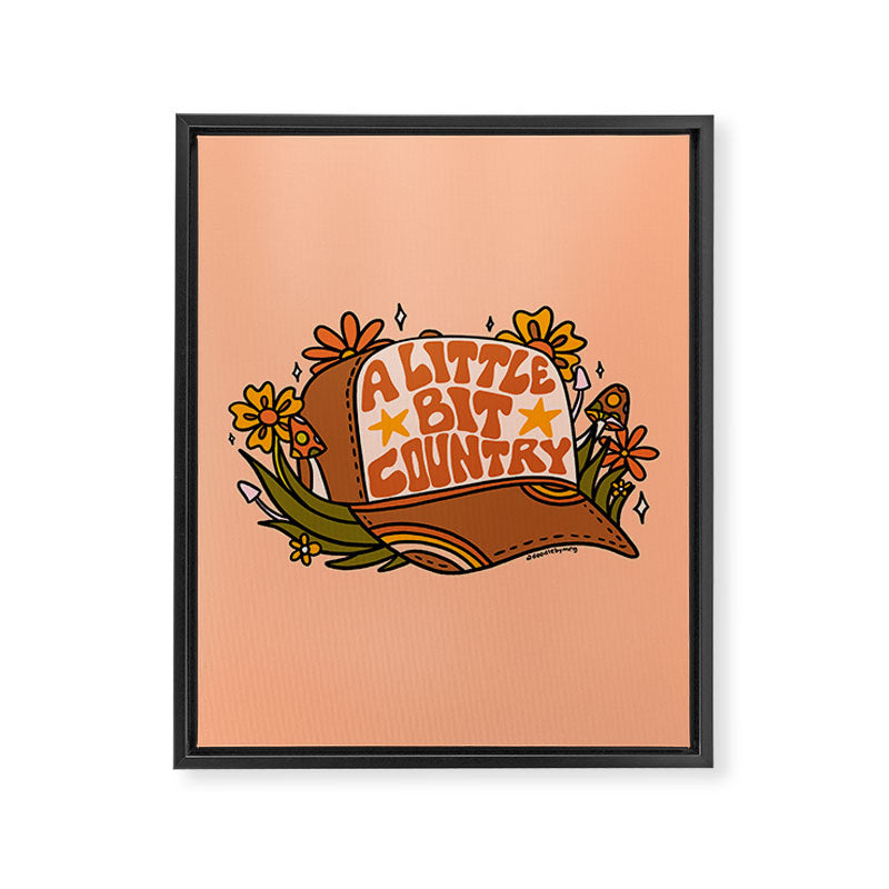 A Little Bit Country Framed Canvas Print