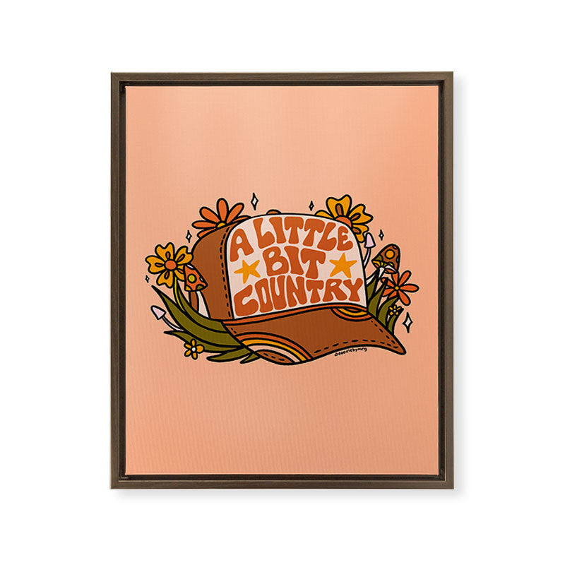 A Little Bit Country Framed Canvas Print