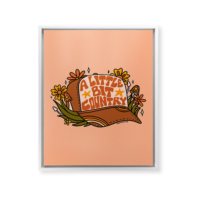 A Little Bit Country Framed Canvas Print