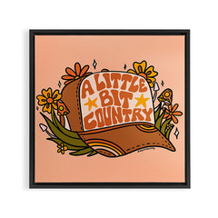 A Little Bit Country Framed Canvas Print