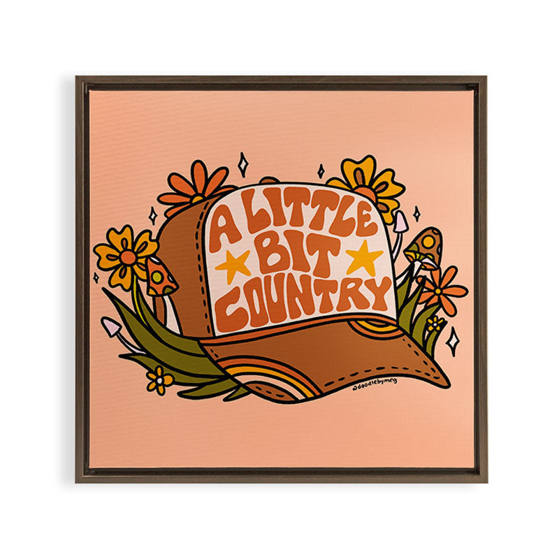 A Little Bit Country Framed Canvas Print