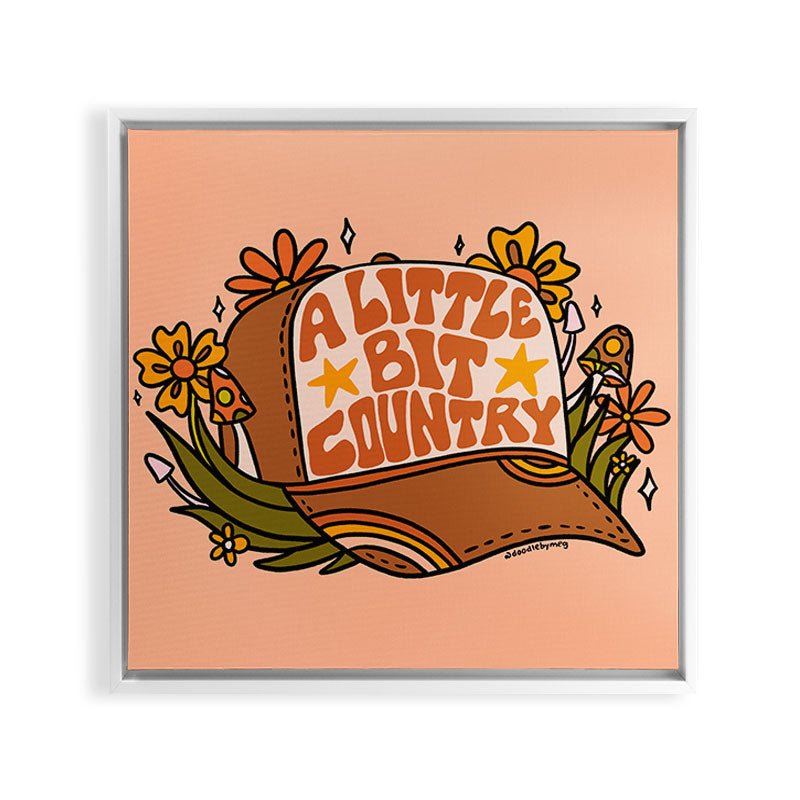 A Little Bit Country Framed Canvas Print