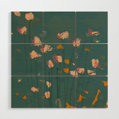 A Field Of Flowers Bloom Wood Wall Art