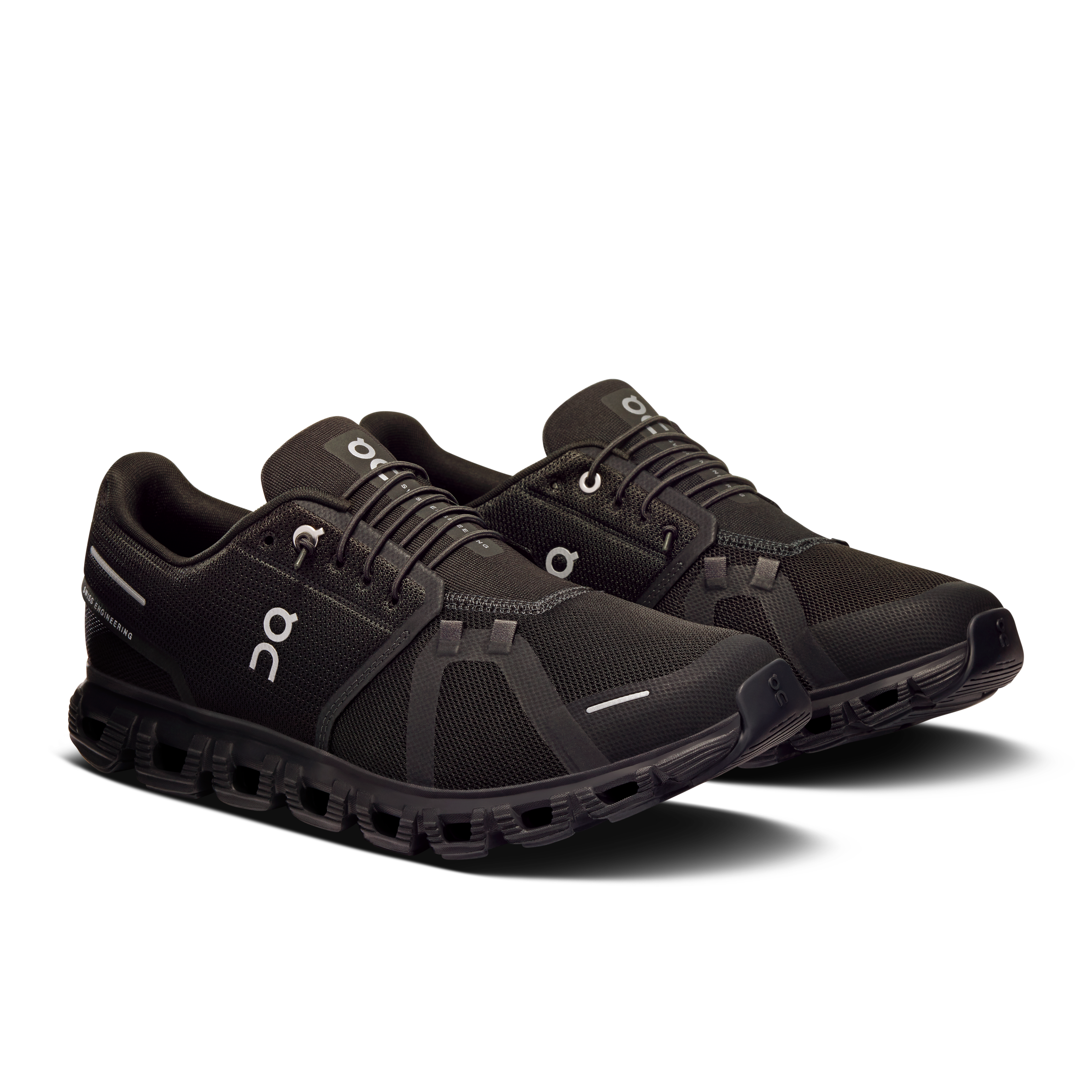 On Running Men's Cloud 6 Wide Shoes - Black / Black