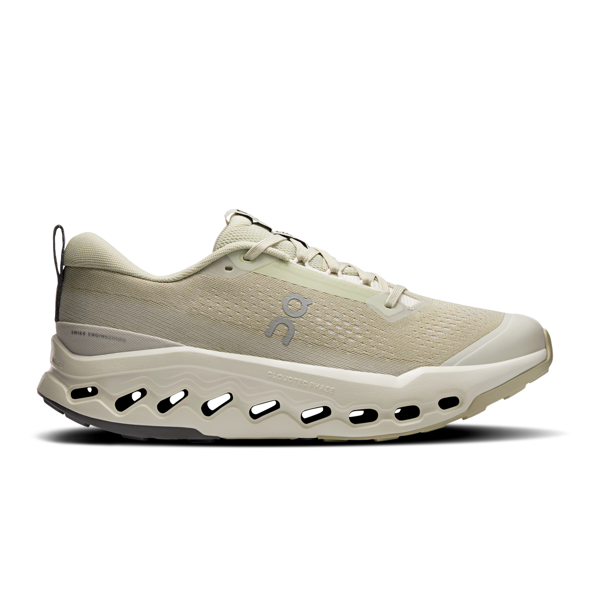 On Running Men's Cloudsurfer Trail 2 Shoes - Chalk / Ghost