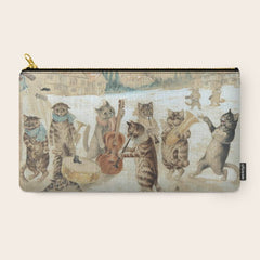 Carol Singing Cats' Funny Vintage Christmas Louis Wain Carry All Pouch